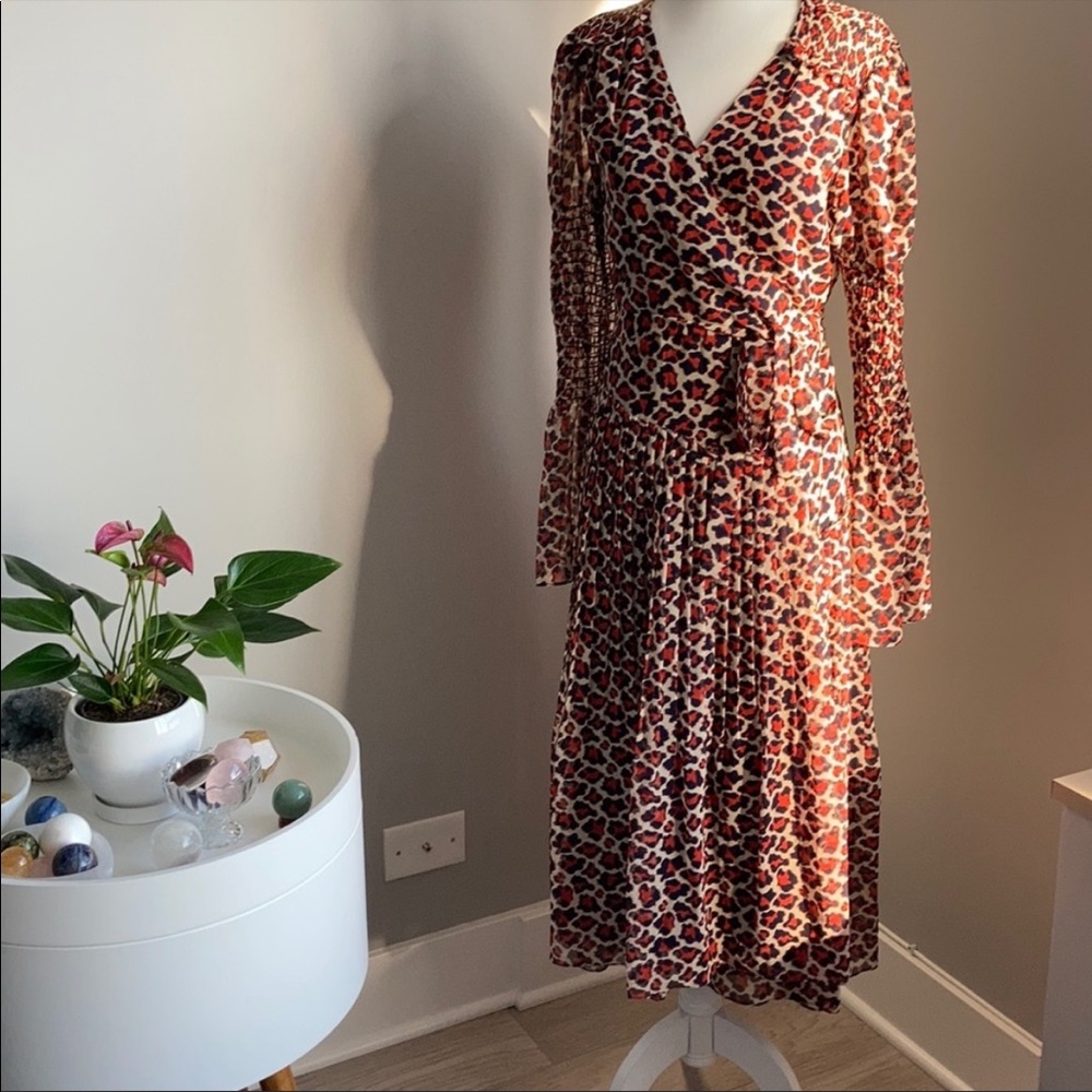 DVF leopard silk dress - 2